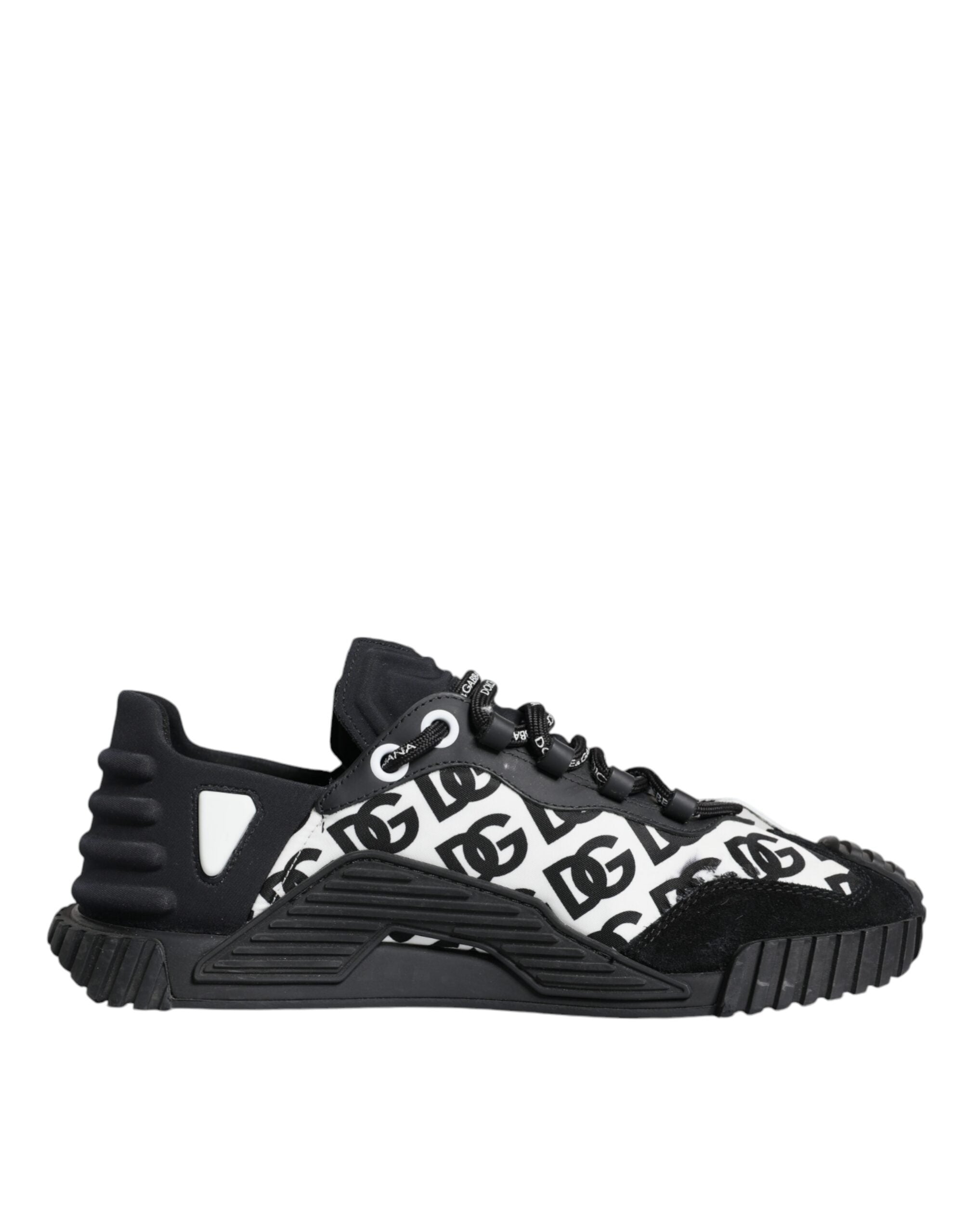 Zwarte Logo Veterschoenen Lage NS1 Sneakers