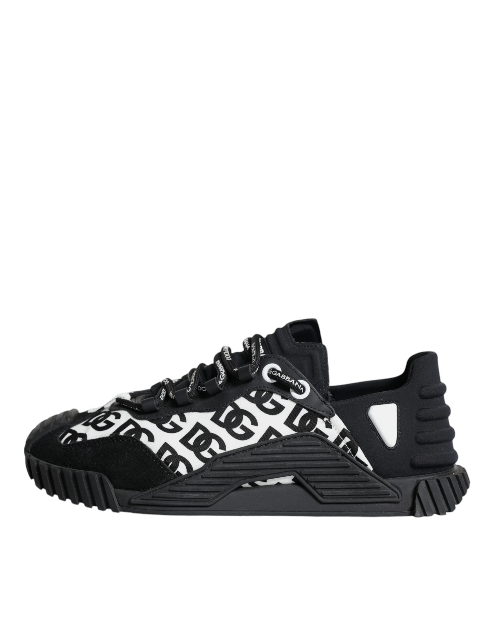 Zwarte Logo Veterschoenen Lage NS1 Sneakers