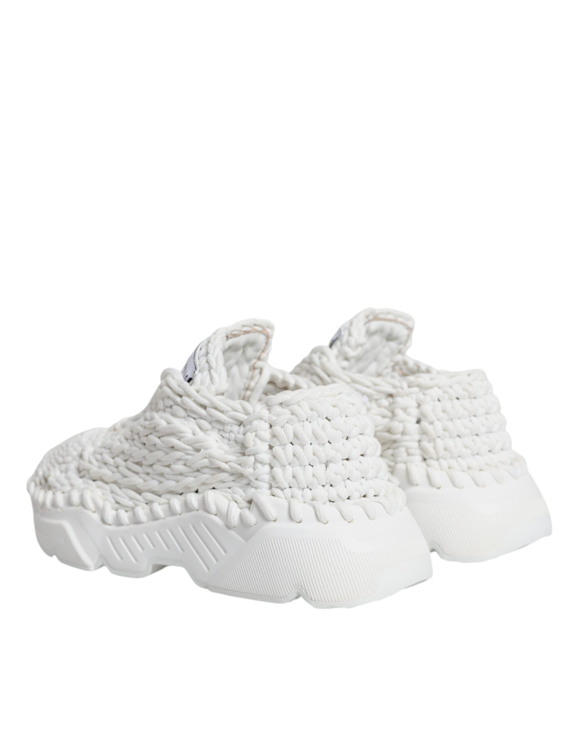 Witte gebreide Daymaster sneakers