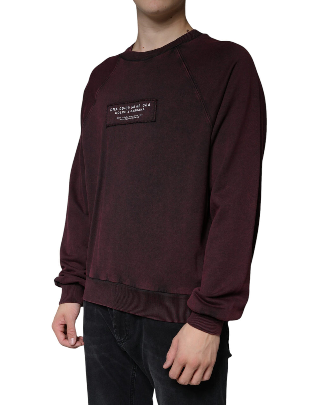 Bordeauxrode Logo Ronde Hals Heren Sweatshirt Trui