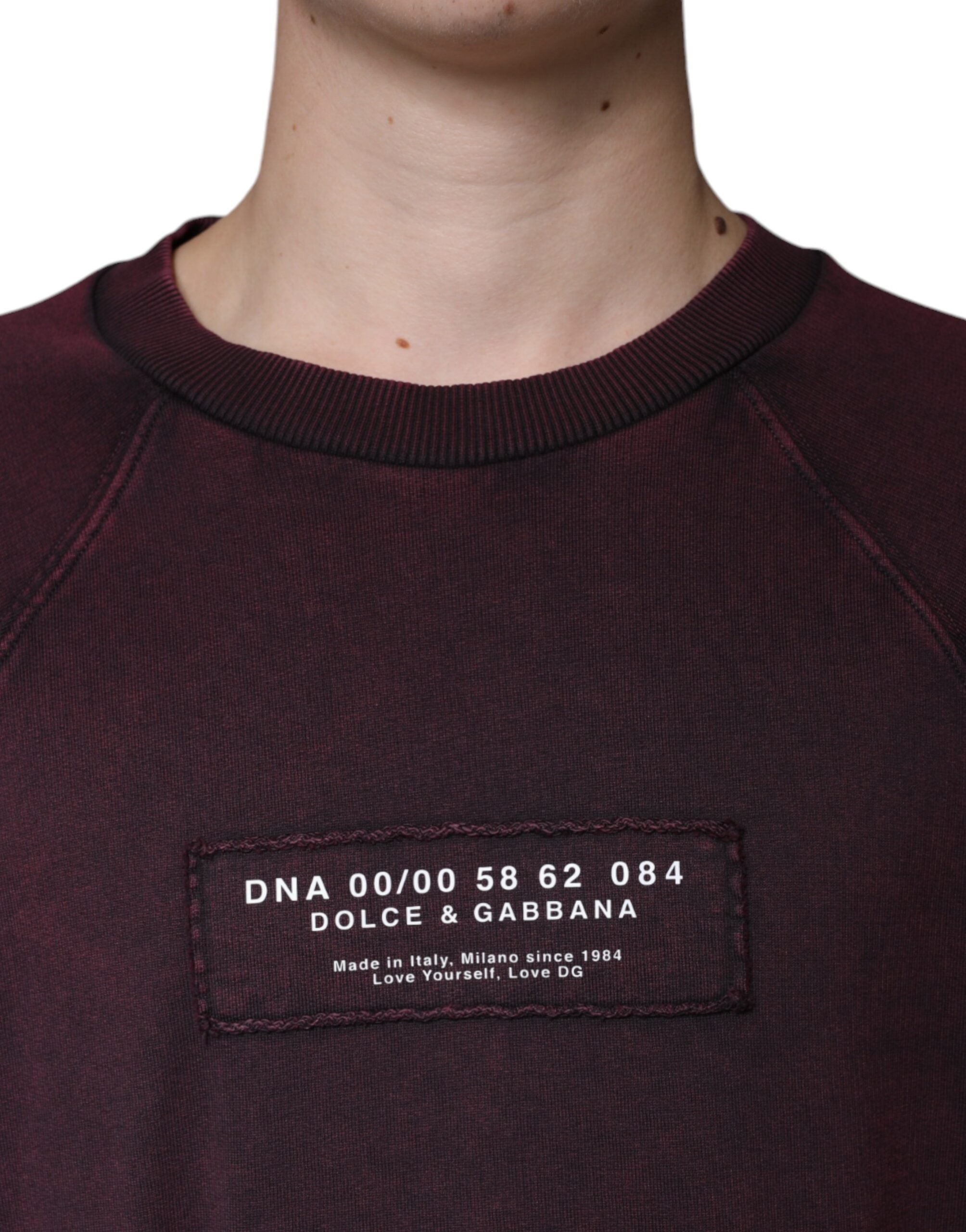 Bordeauxrode Logo Ronde Hals Heren Sweatshirt Trui