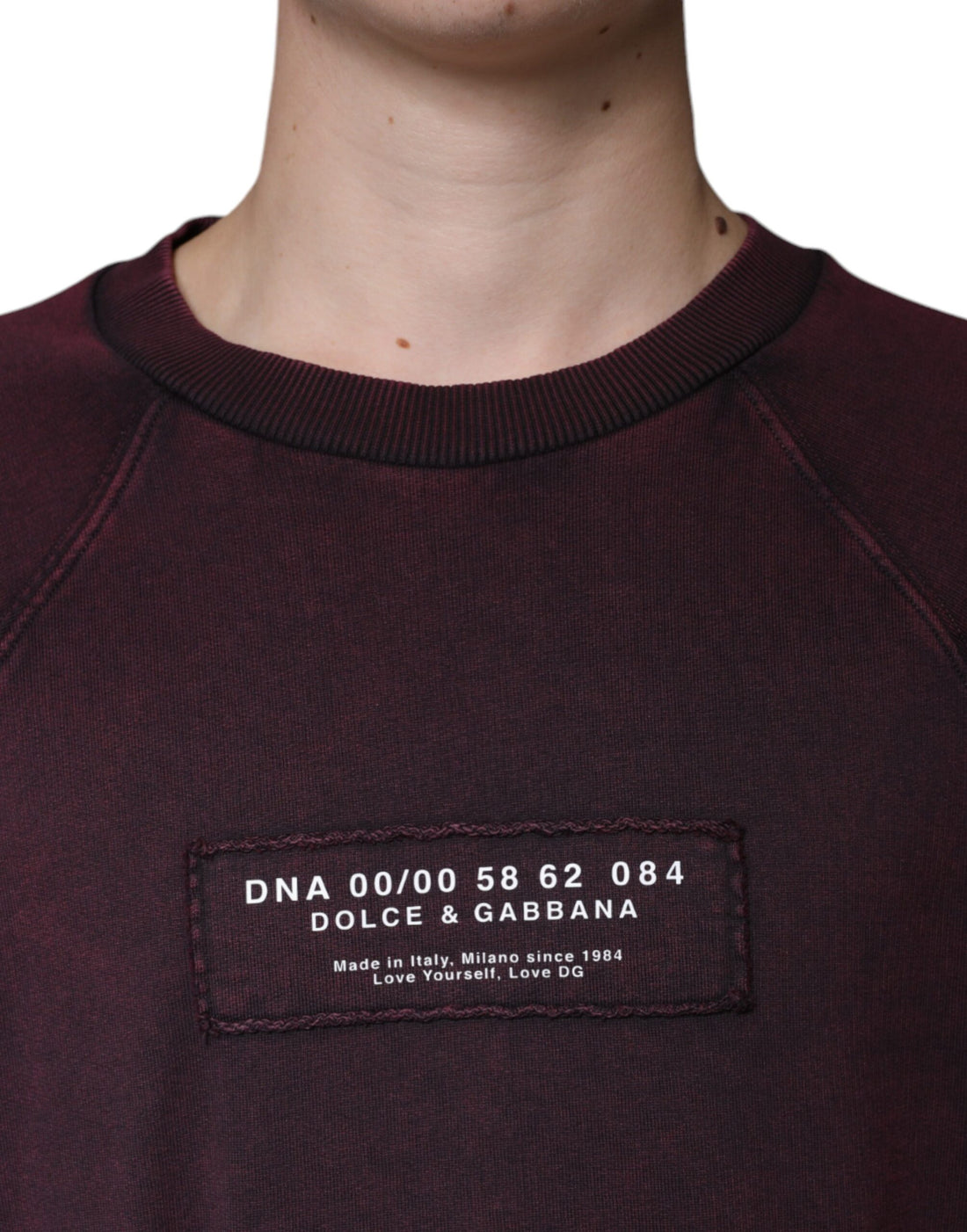 Bordeauxrode Logo Ronde Hals Heren Sweatshirt Trui