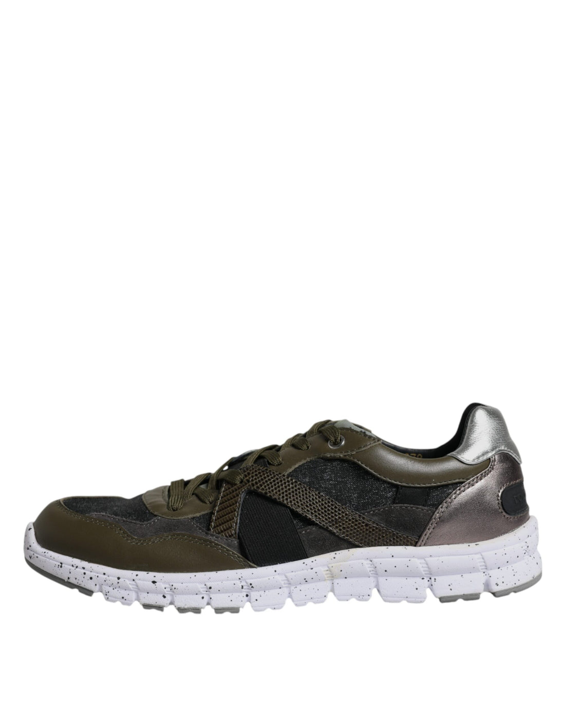 Multikleurige Canvas Leren Lage Sneaker Schoenen