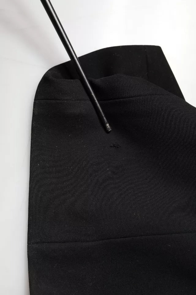 Emporio Armani Black Sleeveless Halter Sheath Long Gown Dress