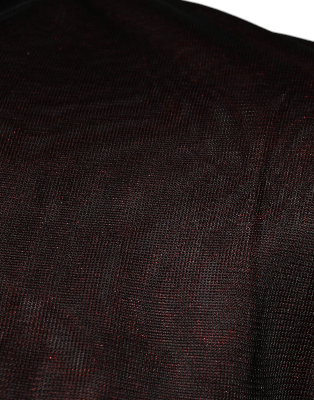 Dolce & Gabbana Maroon Polyester Crew Neck Pullover Sweater