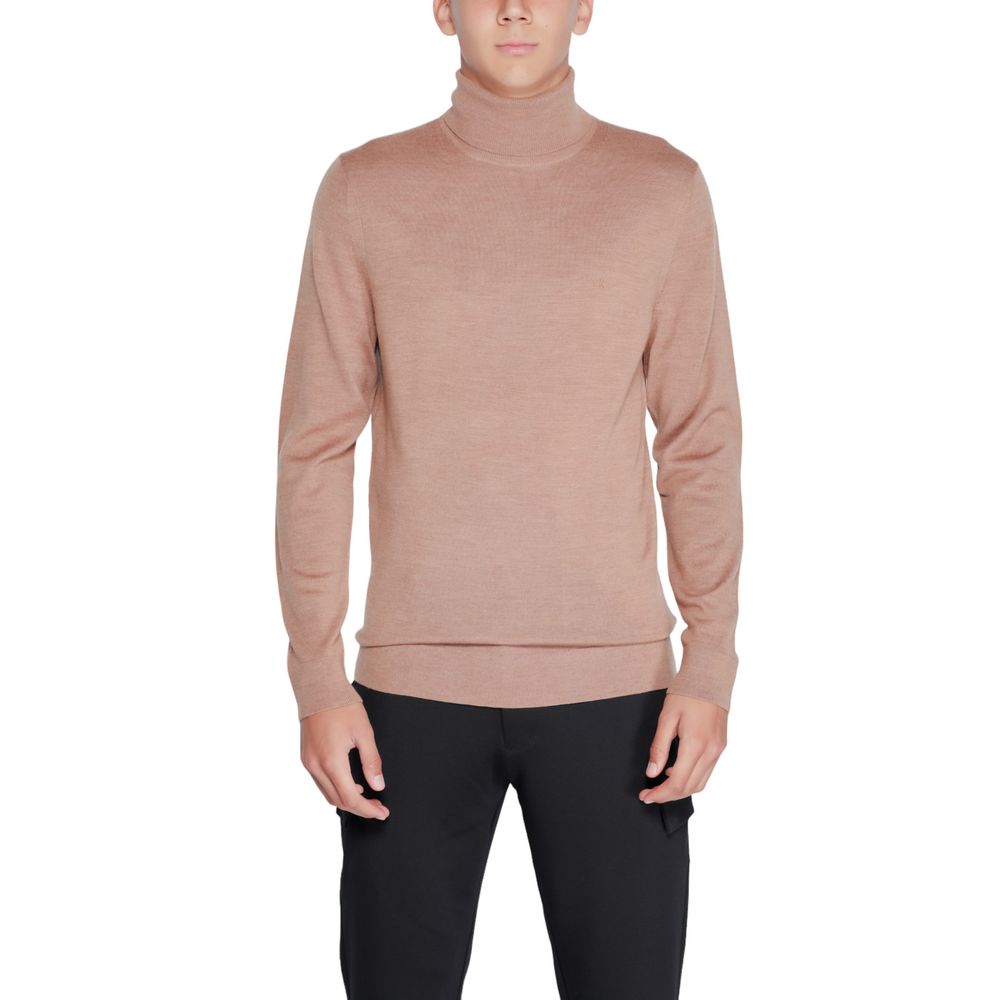 Calvin Klein Beige Wool Turtleneck