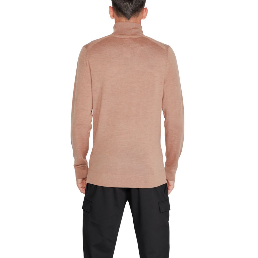 Calvin Klein Beige Wool Turtleneck
