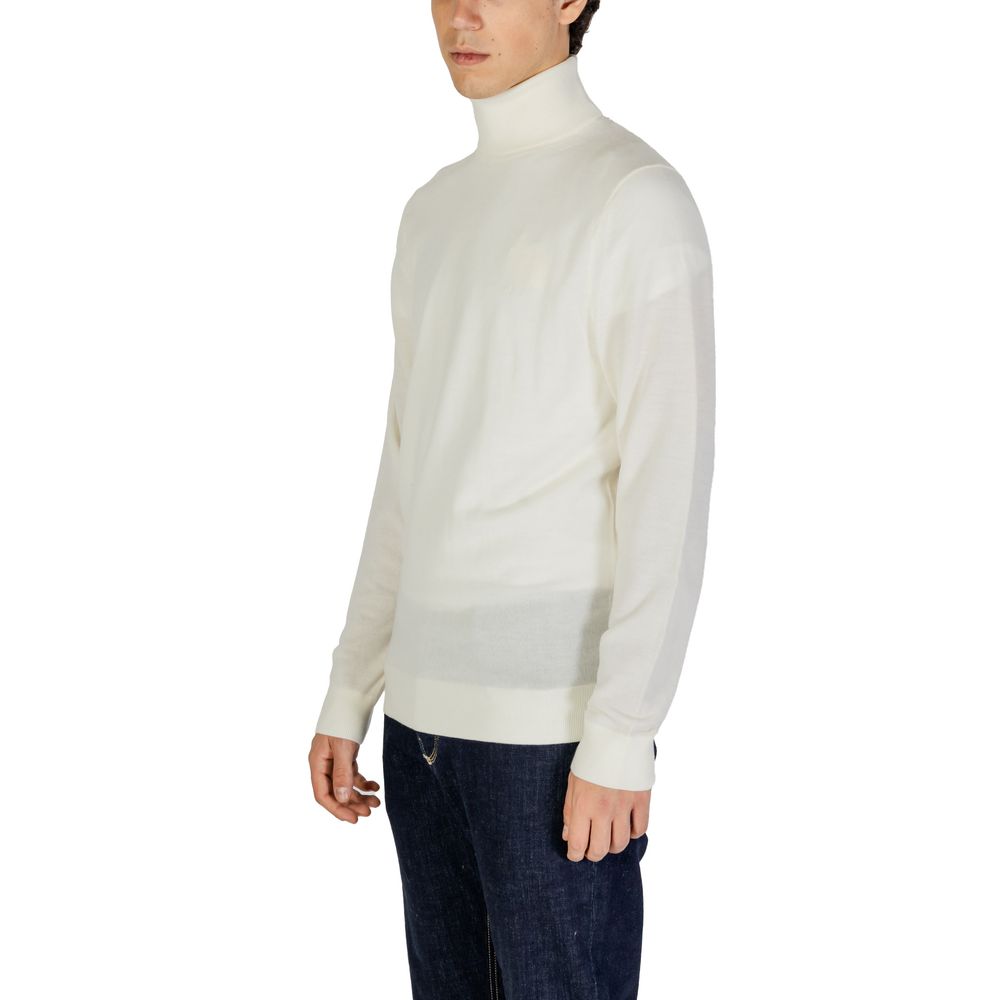 Calvin Klein Jeans Cream Wool Turtleneck