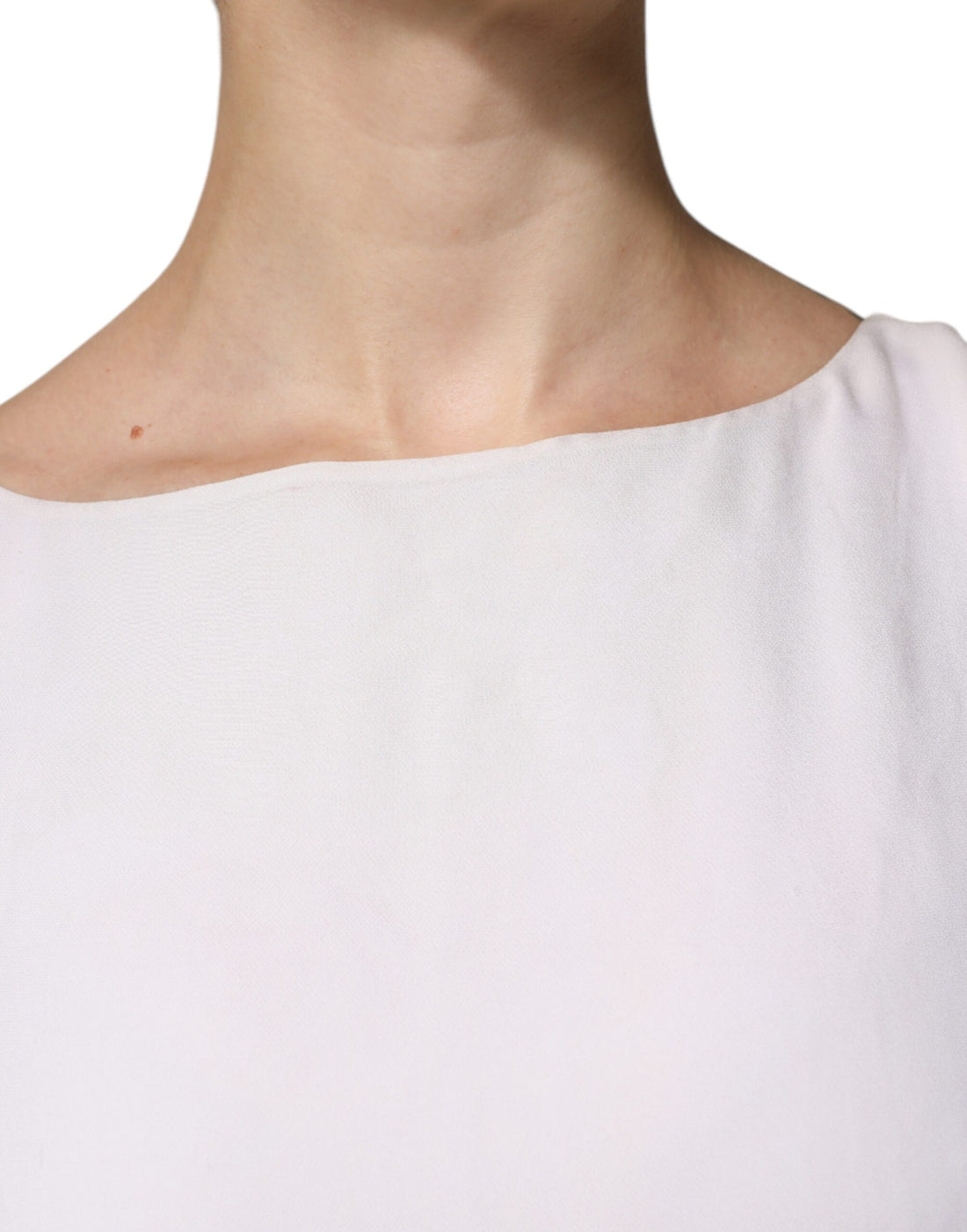 Gebroken Witte Lange Maxi Jurk met Versieringen