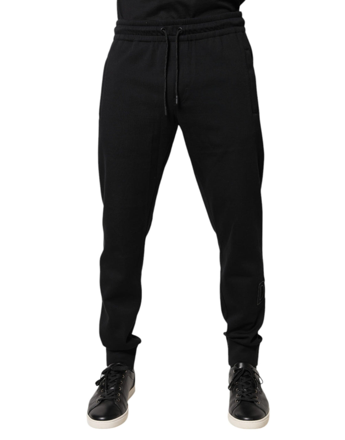 Zwarte katoenen joggingbroek