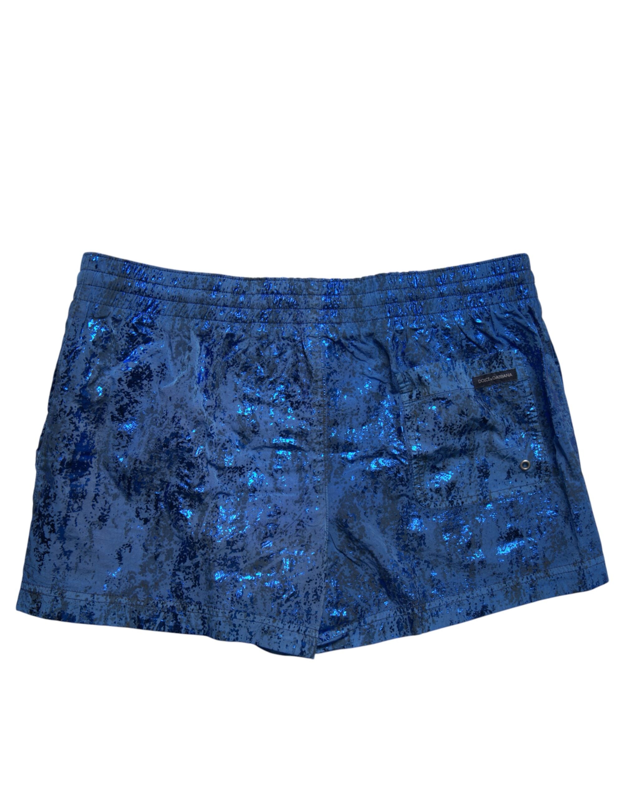 Blauwe Nylon Strandkleding Zwemshorts 2-delige Badmode