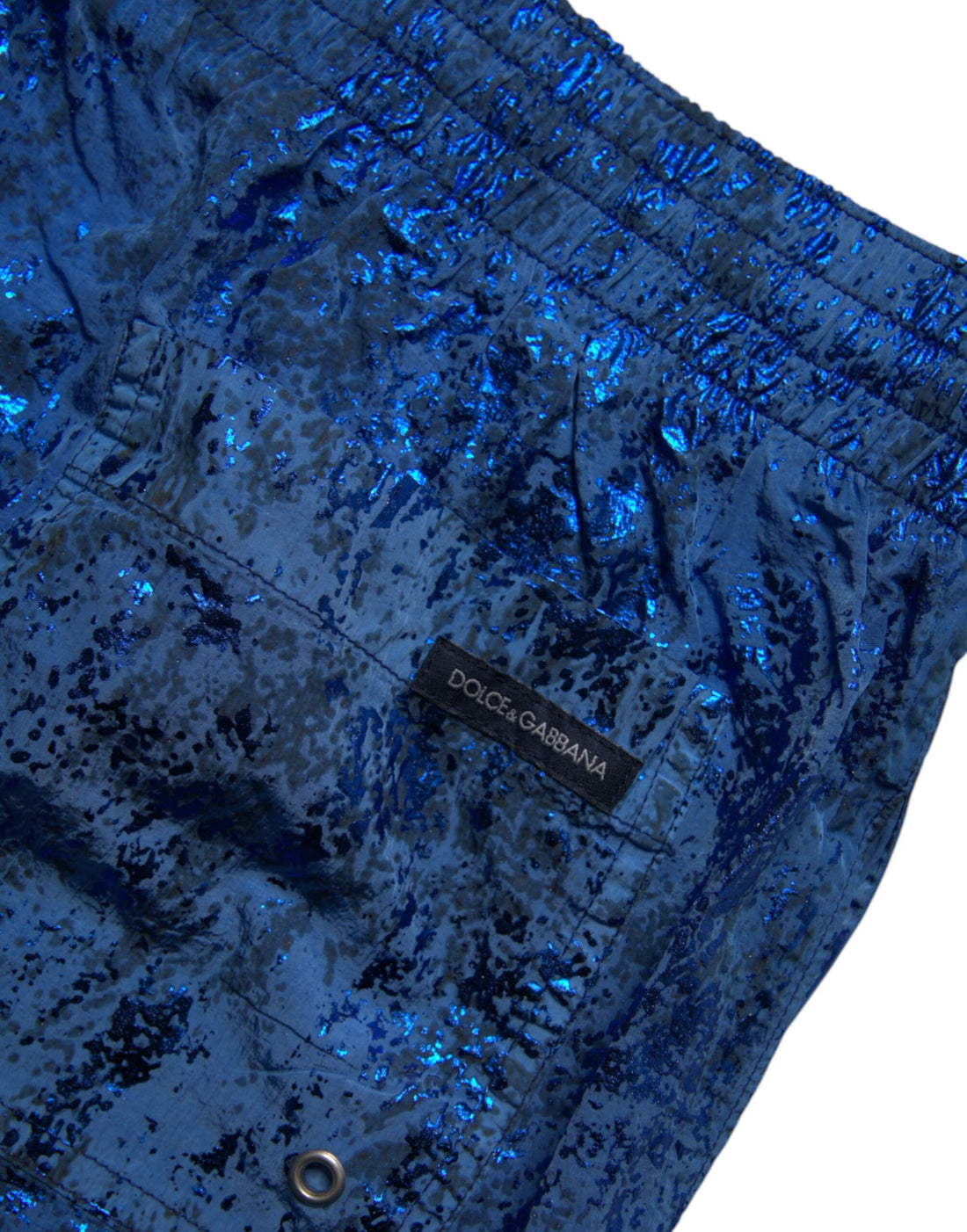 Blauwe Nylon Strandkleding Zwemshorts 2-delige Badmode