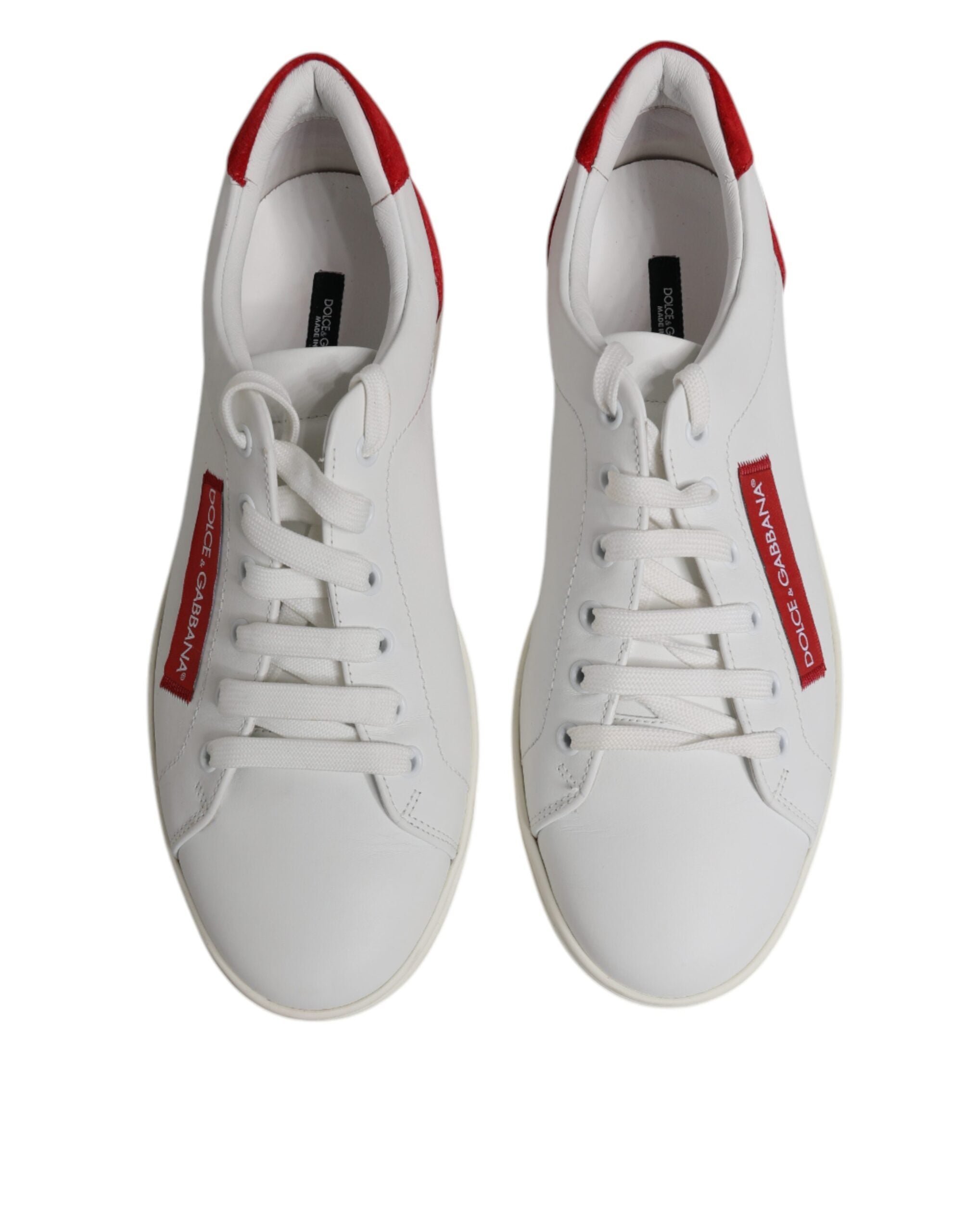 Witte suède leren lage sneakers