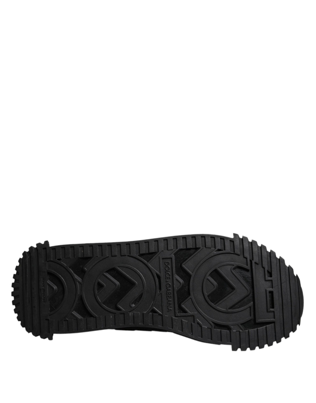 Dolce & Gabbana Black Logo Lace Up Low Top NS1 Sneakers Shoes