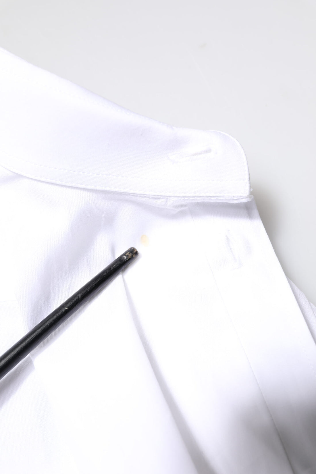 Dolce & Gabbana White GOLD Cotton Long Sleeves Men Dress Shirt