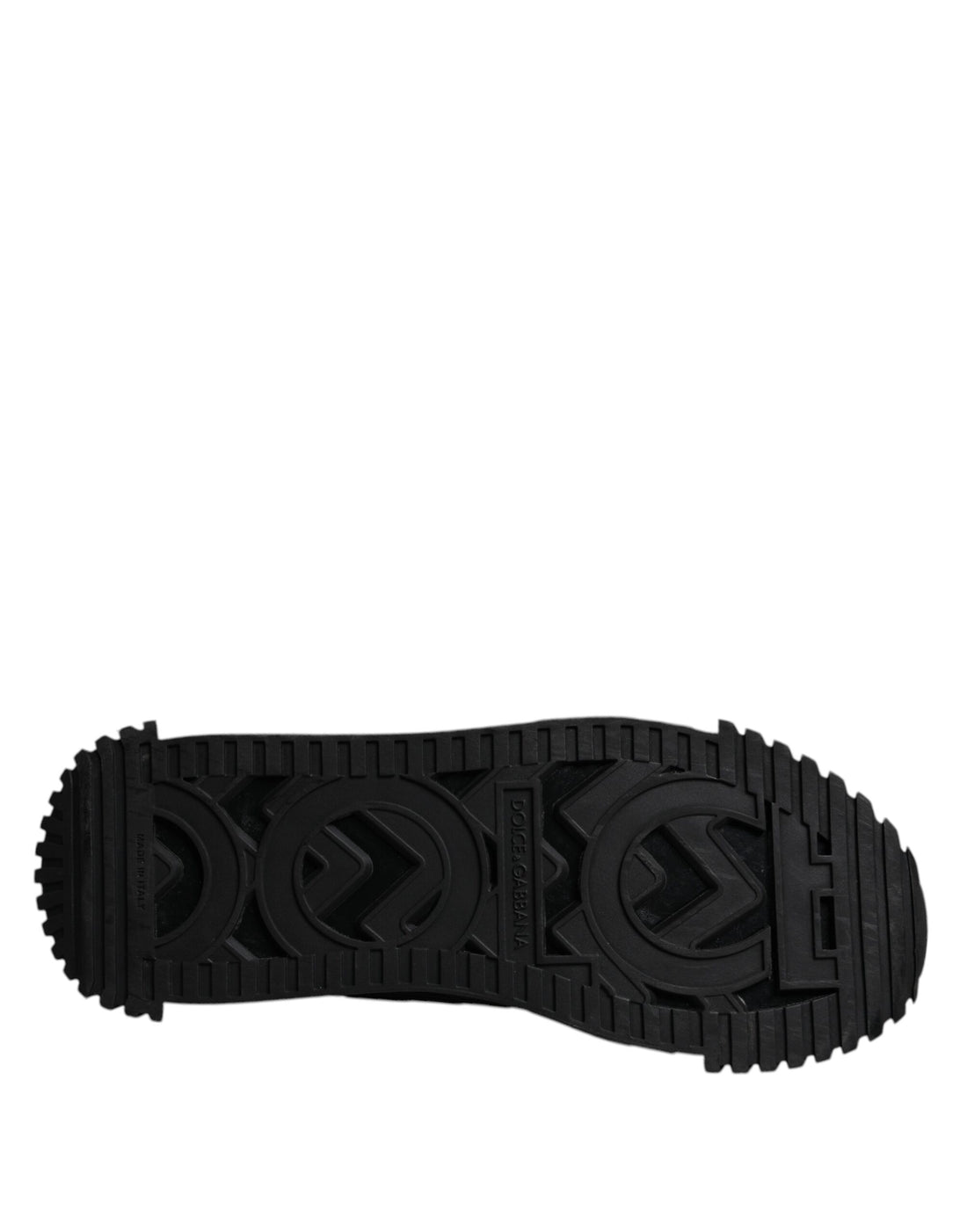 Dolce & Gabbana Black Logo Lace Up Low Top NS1 Sneakers Shoes