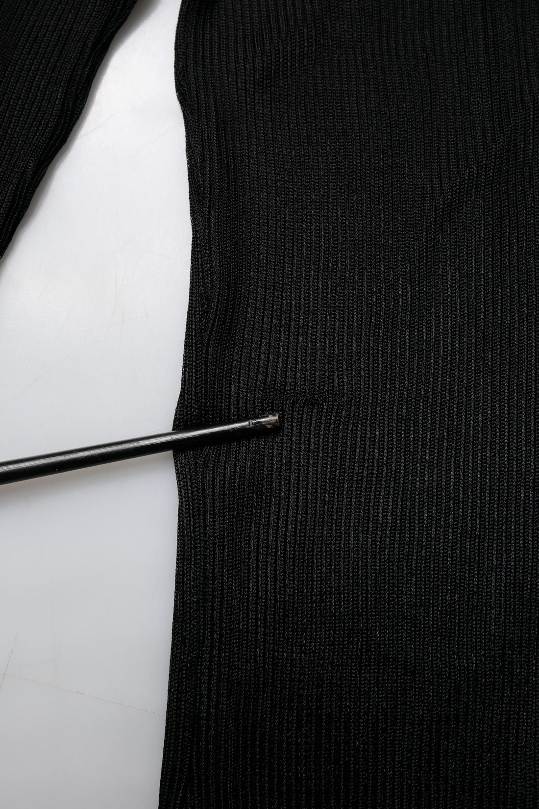 Dolce & Gabbana Black Knit Long Sleeves Turtleneck Slim Top