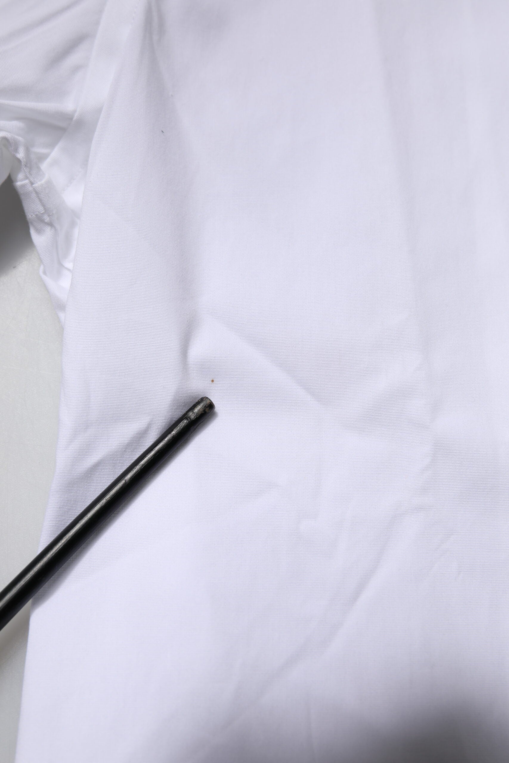 Wit Katoen Stretch GOUD Jurk Formeel Overhemd