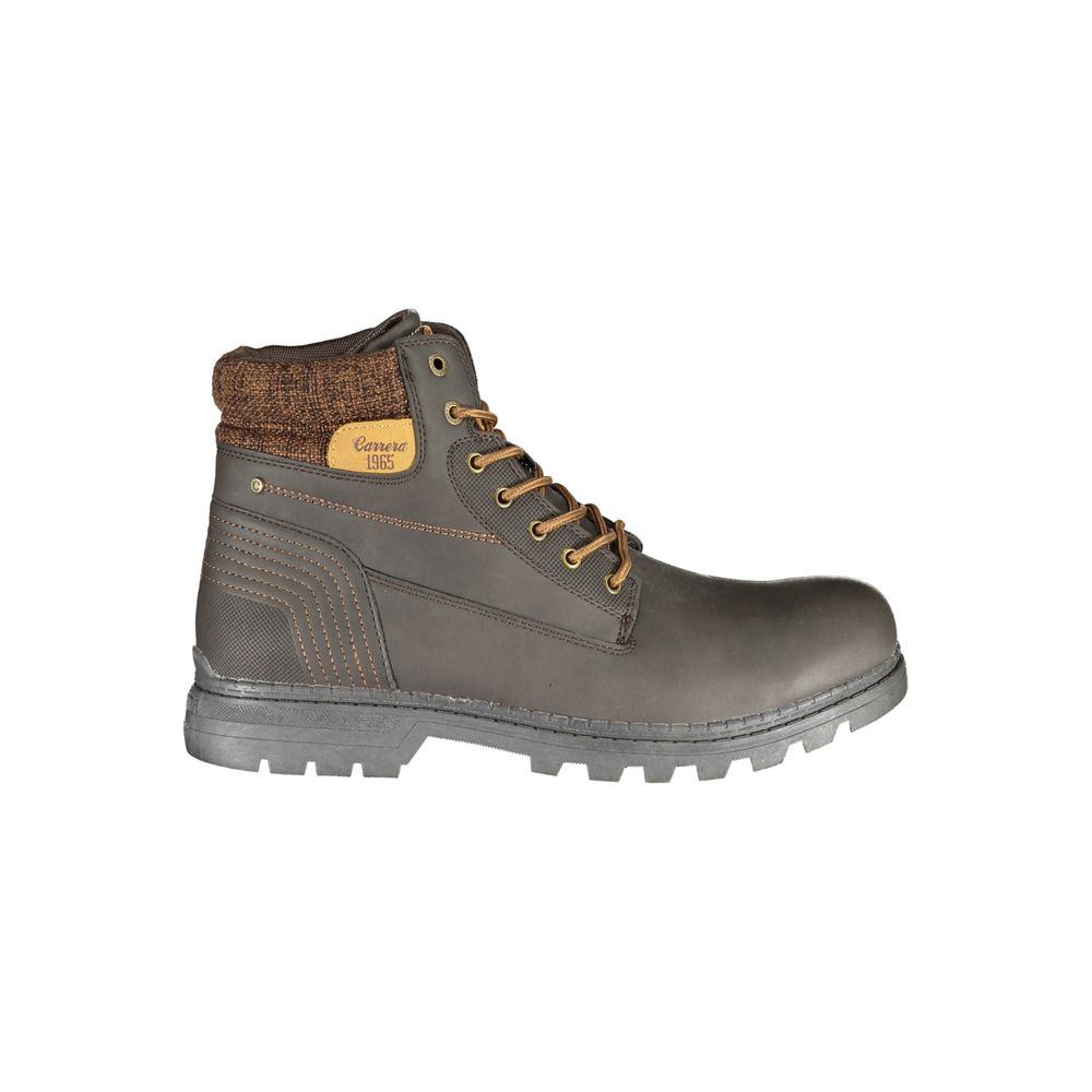 Carrera Marrone Polyurethane Mens Boot