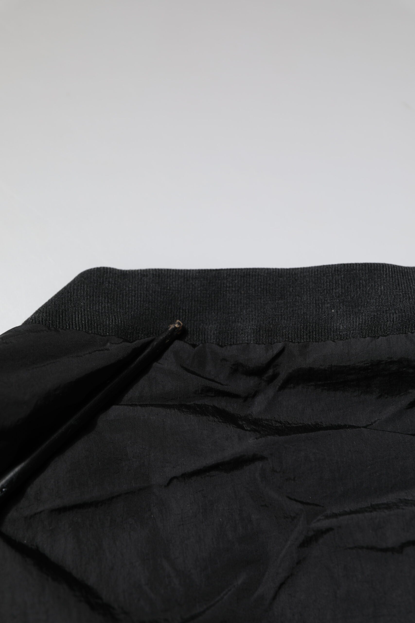 Dolce & Gabbana Black Nylon Logo Full Zip Bomber Jacket