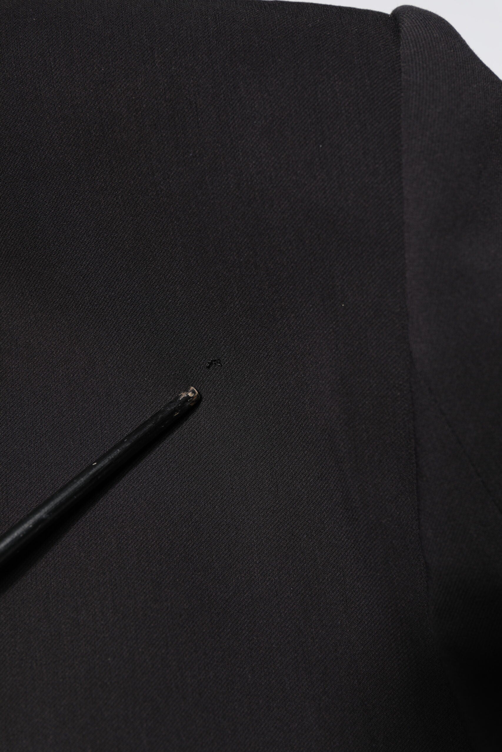 Zwart Katoenen Enkele Rij Knopen 2-Delig Pak