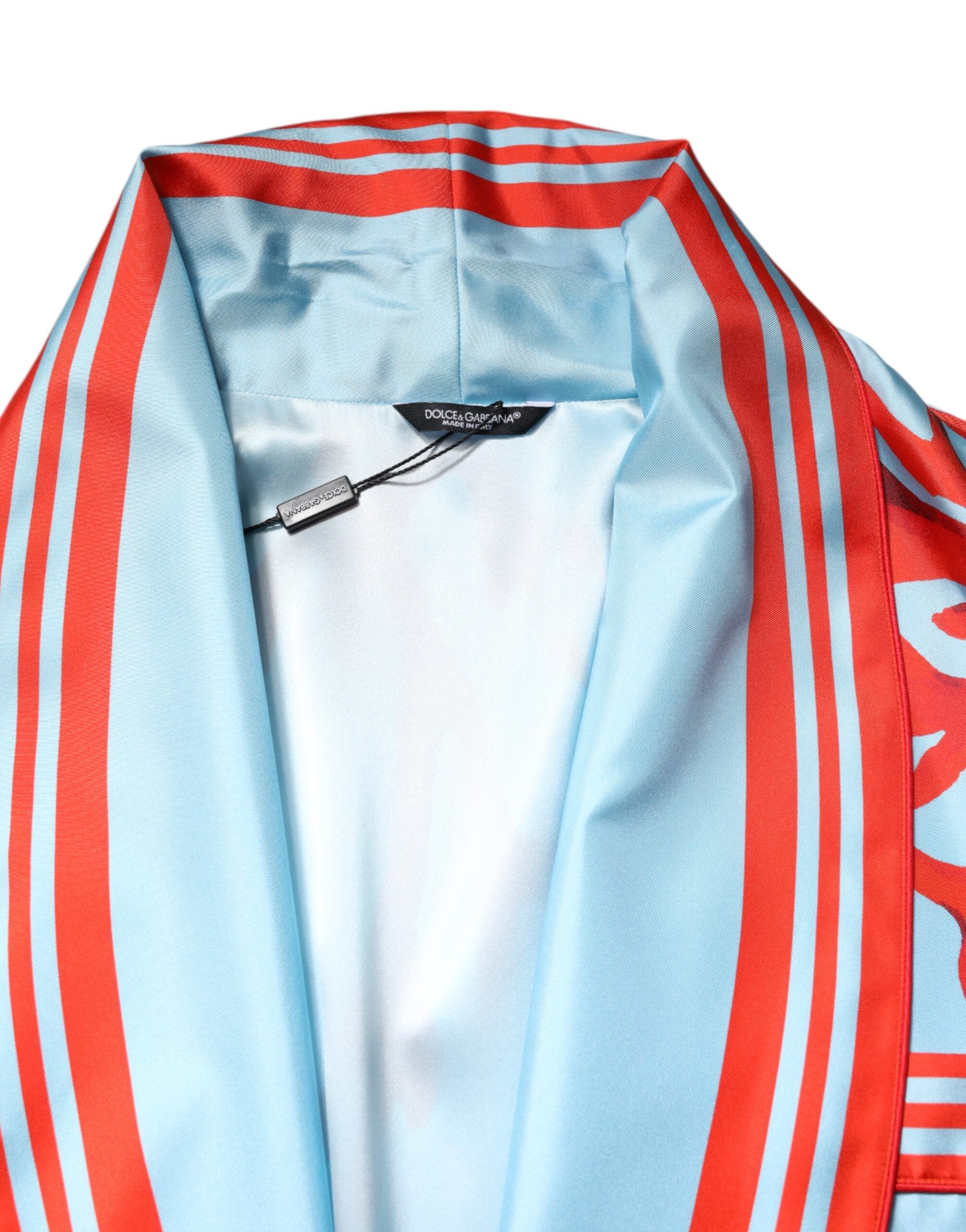 Blauw Rood Koraalprint Omslagjas