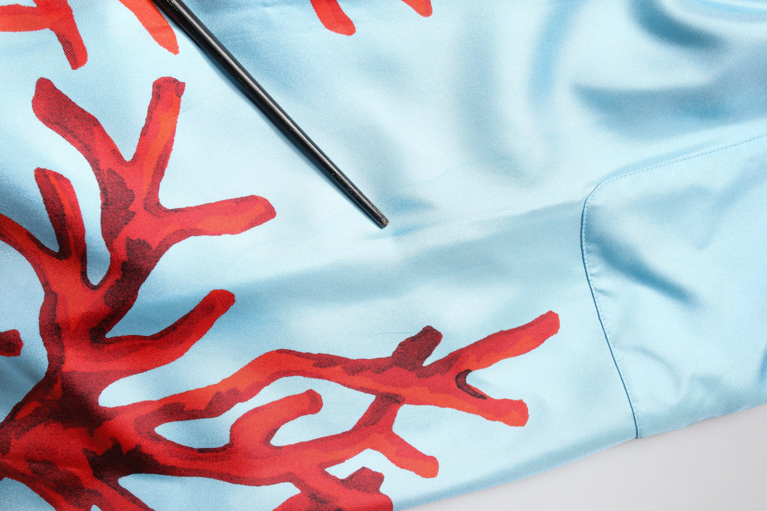 Blauw Rood Koraalprint Omslagjas