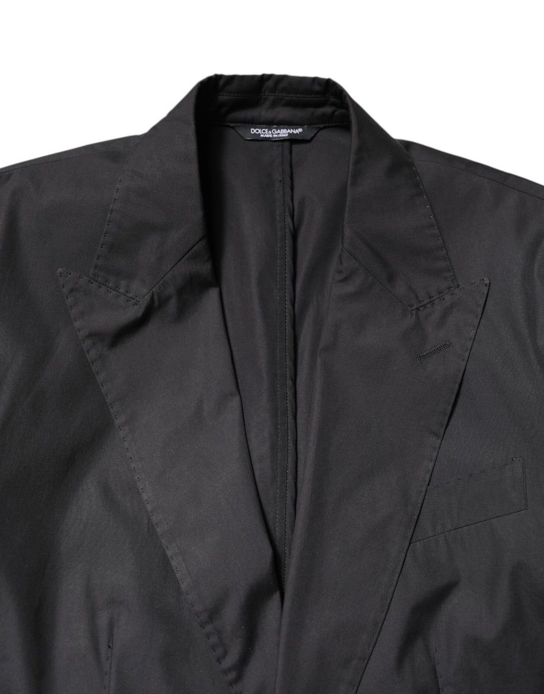 Dolce & Gabbana Black Cotton TAORMINA Formal 2 Piece Suit