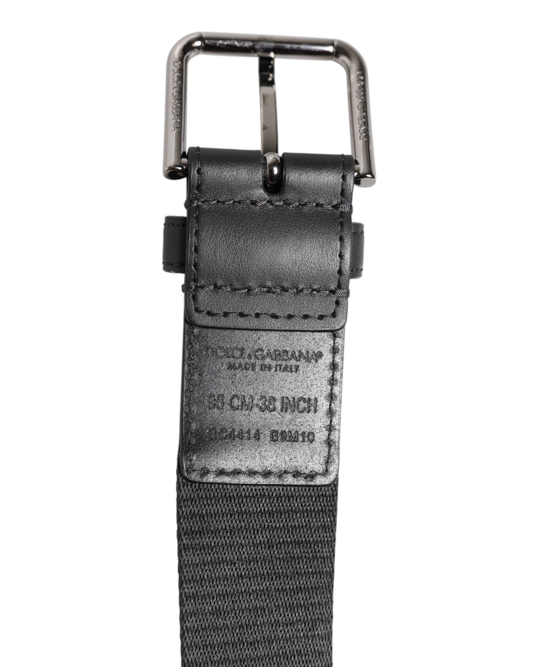 Groen Zwart Polyester DG Logo Gesp Riem