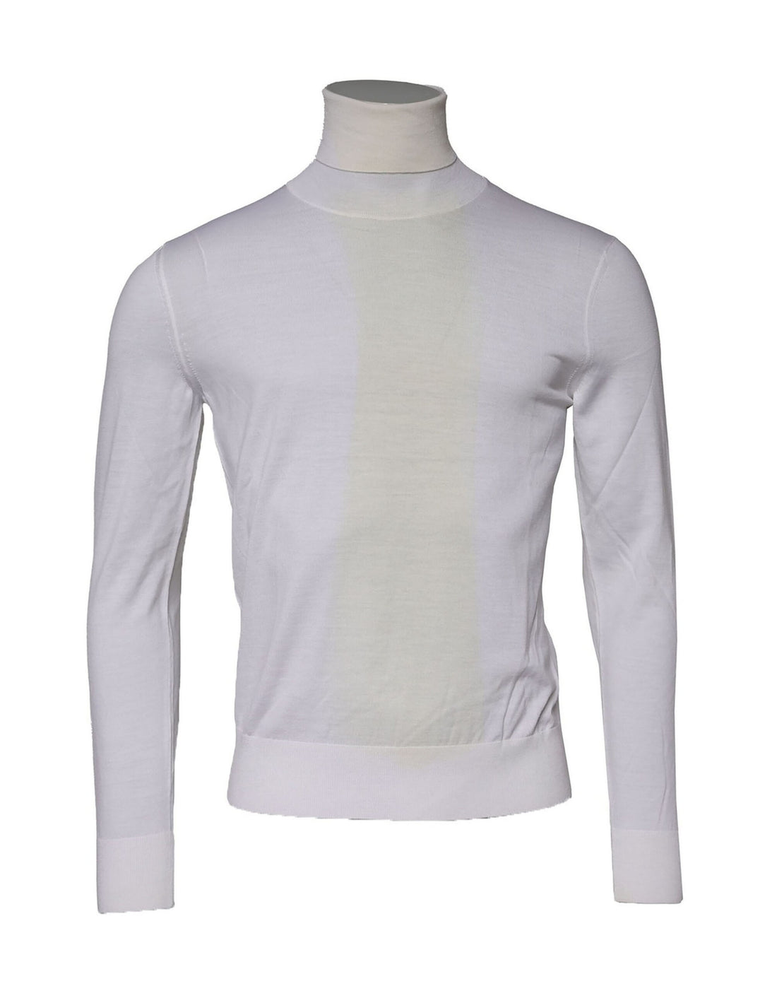 Witte wollen coltrui voor heren
