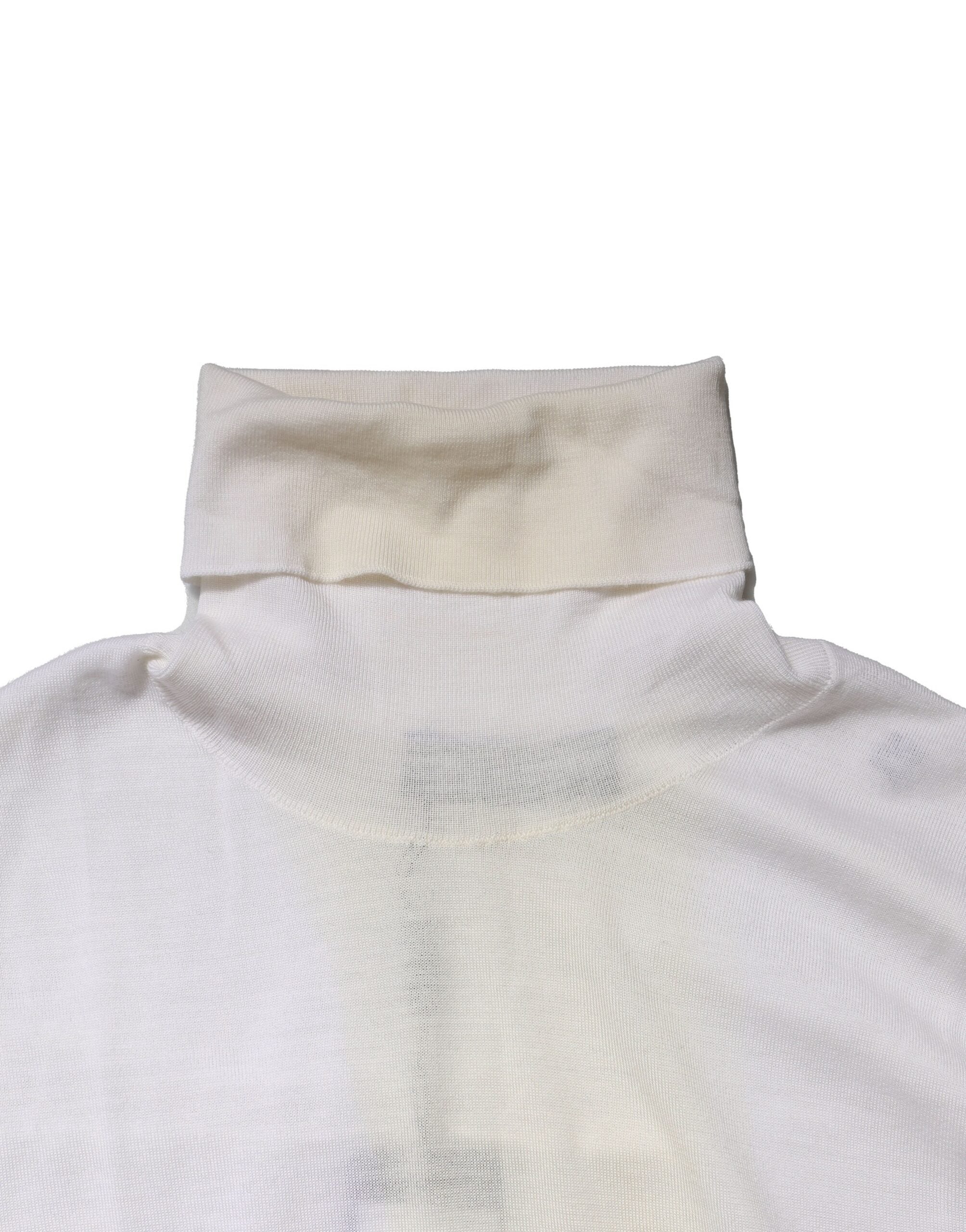 Witte wollen coltrui voor heren