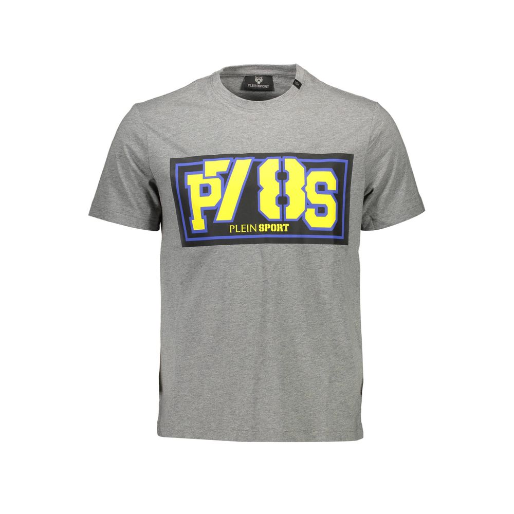 Plein Sport Grigio Cotton Men's T-Shirt
