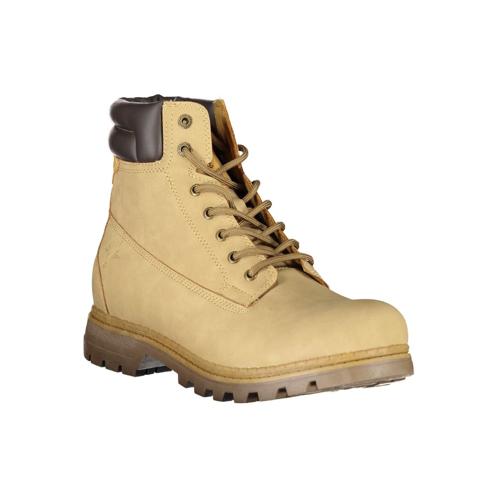 Carrera Beige Polyester Men's Ankle Boot