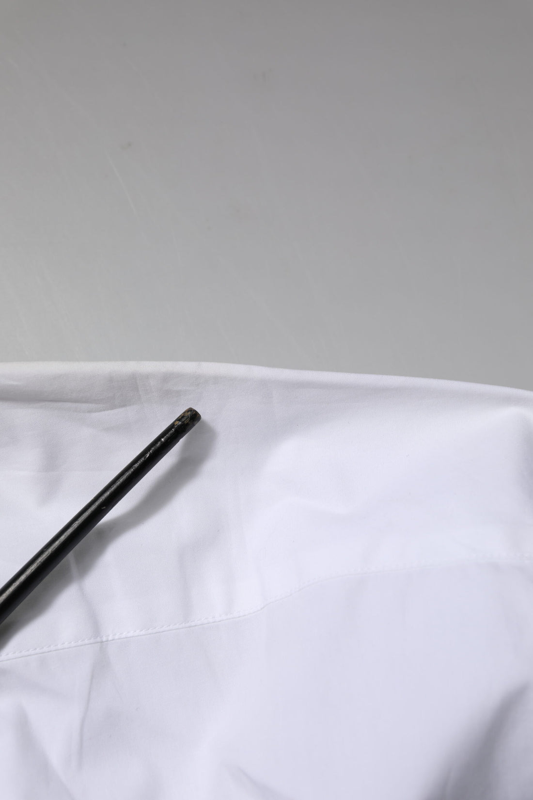 Witte Katoenen GOUDEN Formele Overhemd met Lange Mouwen