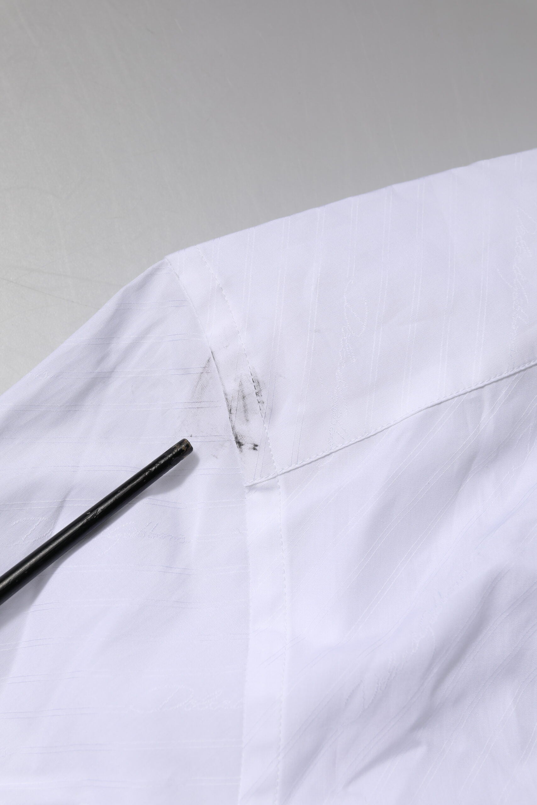 Witte Katoenen GOUDEN Formele Overhemd met Lange Mouwen