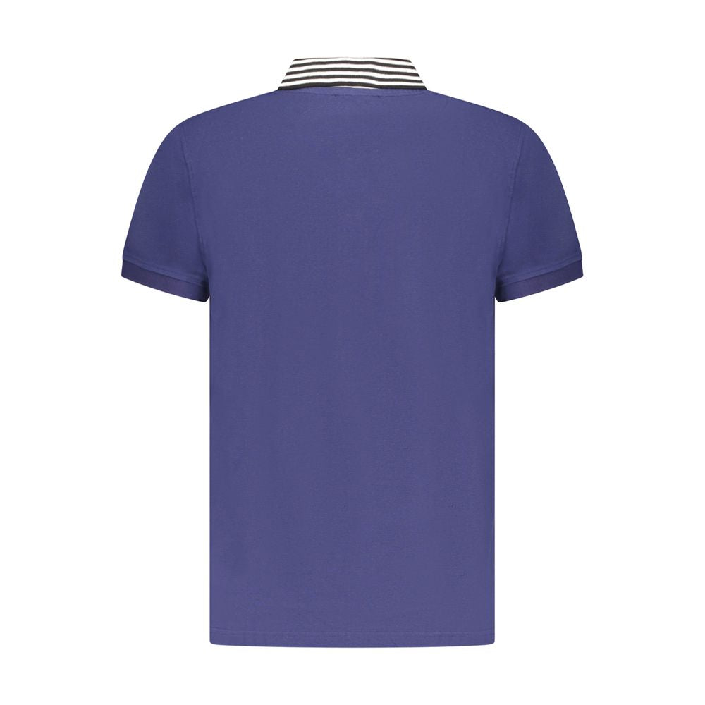 Cavalli Class Blu Cotton Men Polo