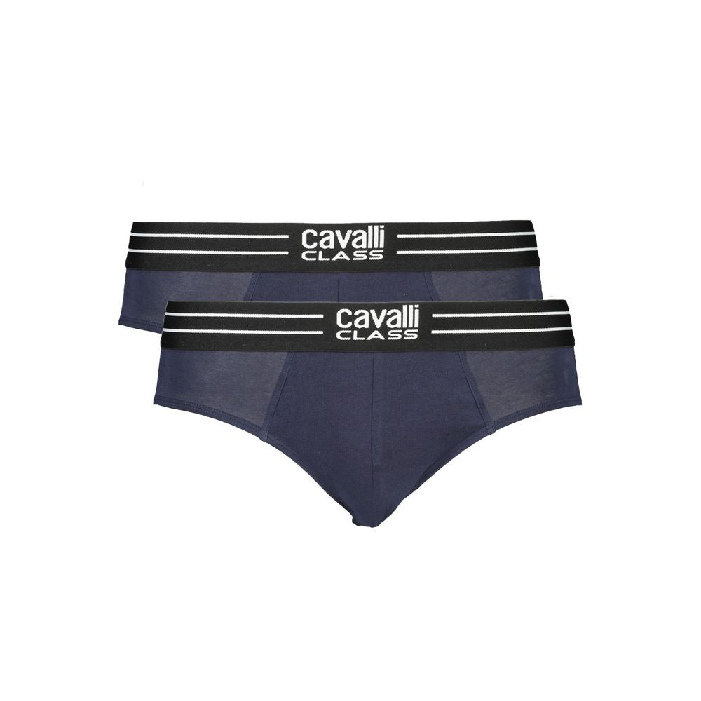 Cavalli Class Blue Cotton Men's Brief