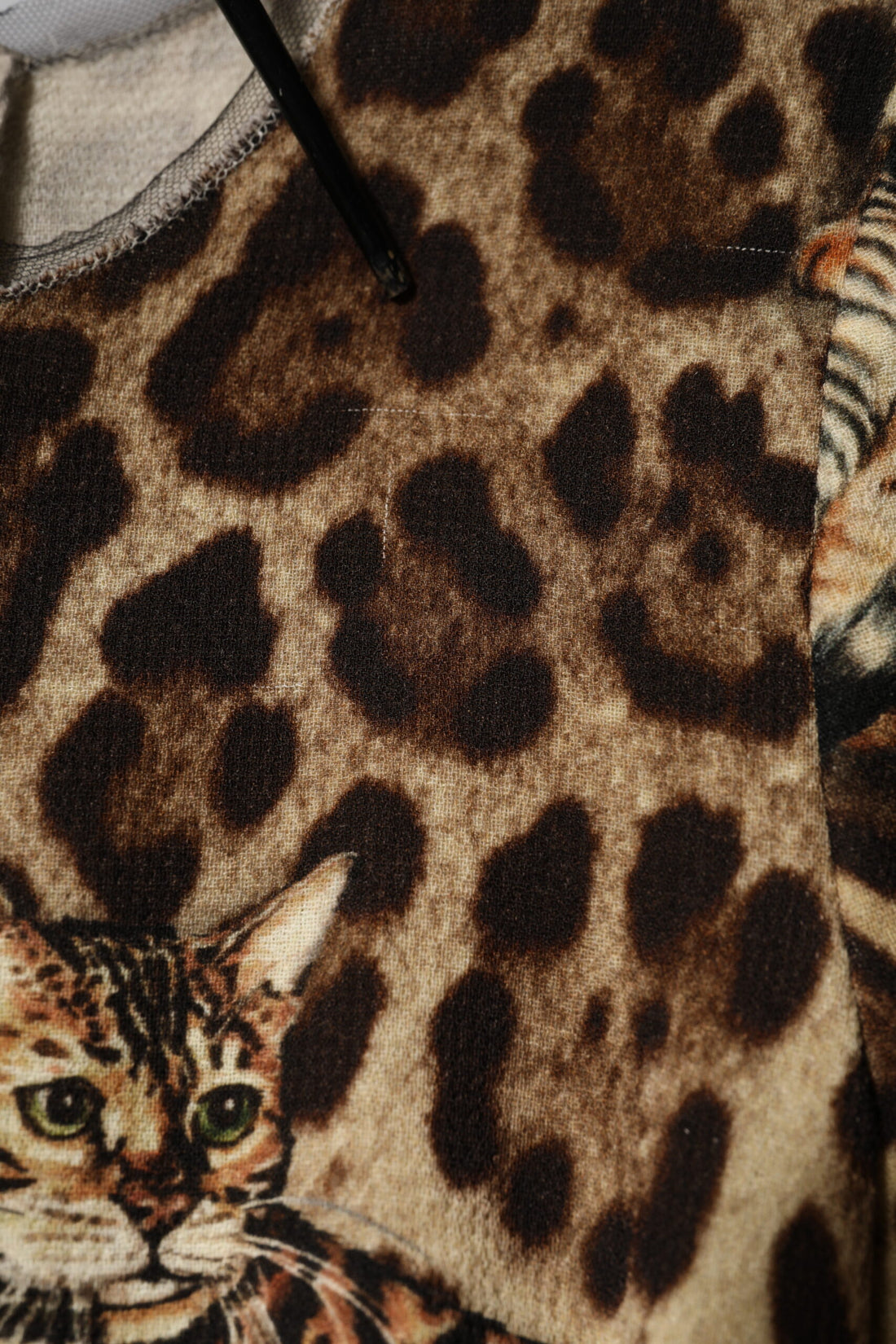 Dolce & Gabbana Brown Leopard Print Belted A-line Midi Dress