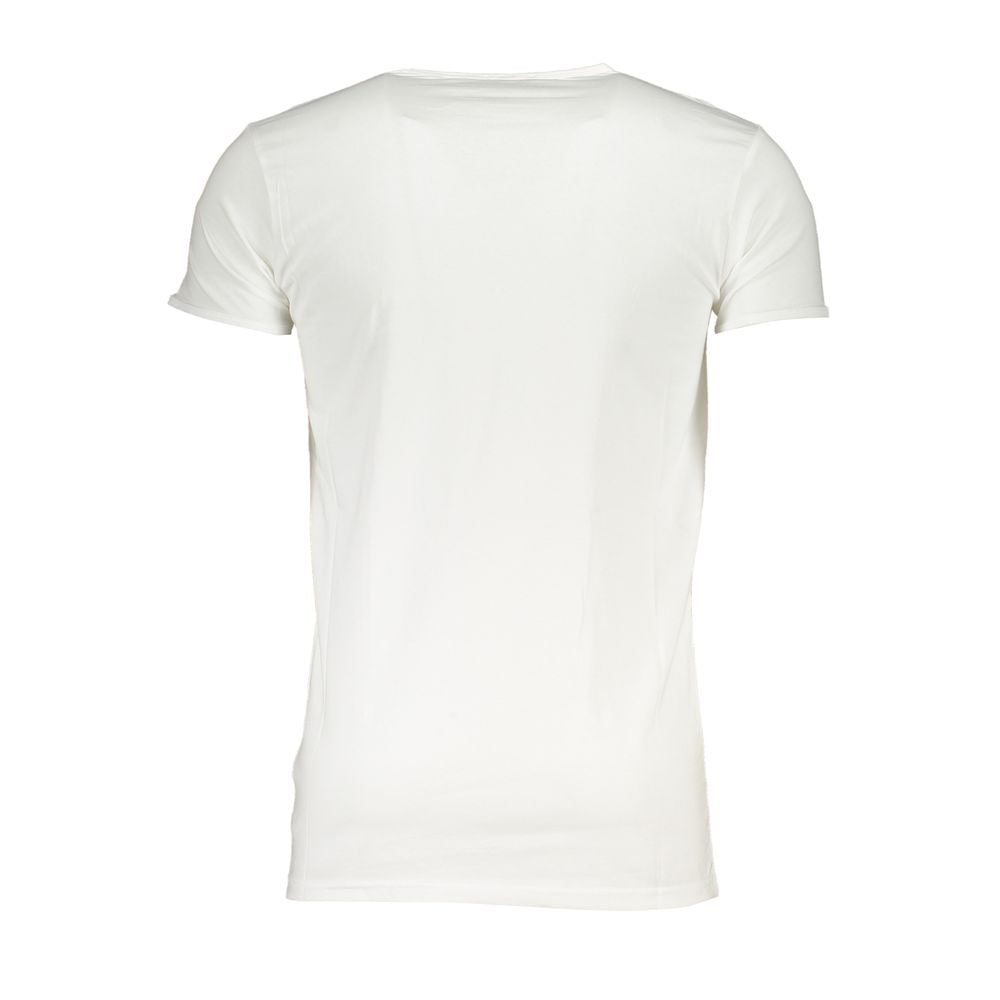 Cavalli Class White Cotton Men's T-Shirt