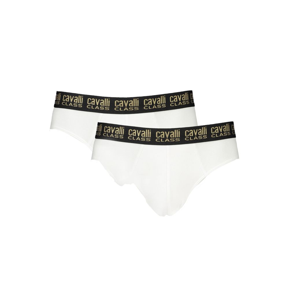 Cavalli Class Bianco Cotton Men Undergarment