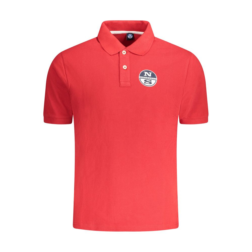 North Sails Red Cotton Men Polo