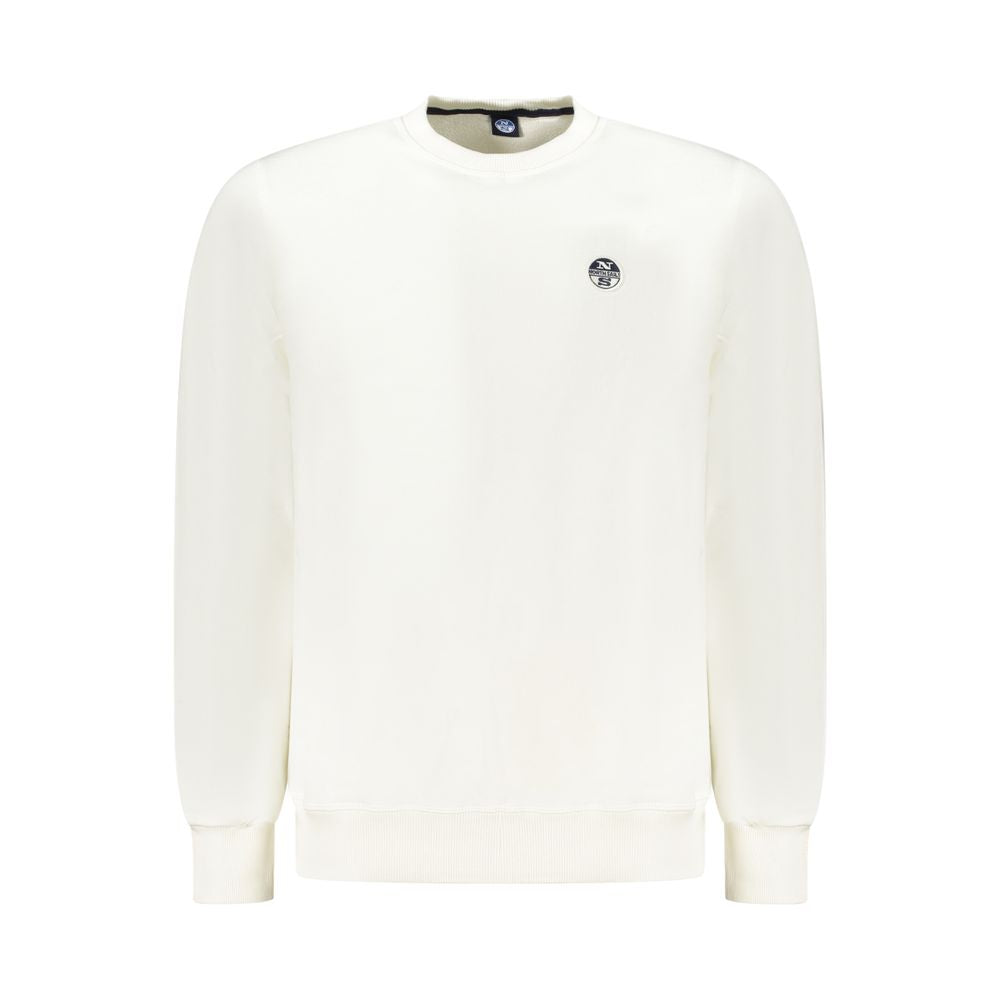 North Sails White Cotton Men Sweatshirt