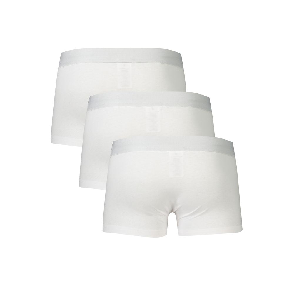 Bikkembergs White Polyester Men Boxer