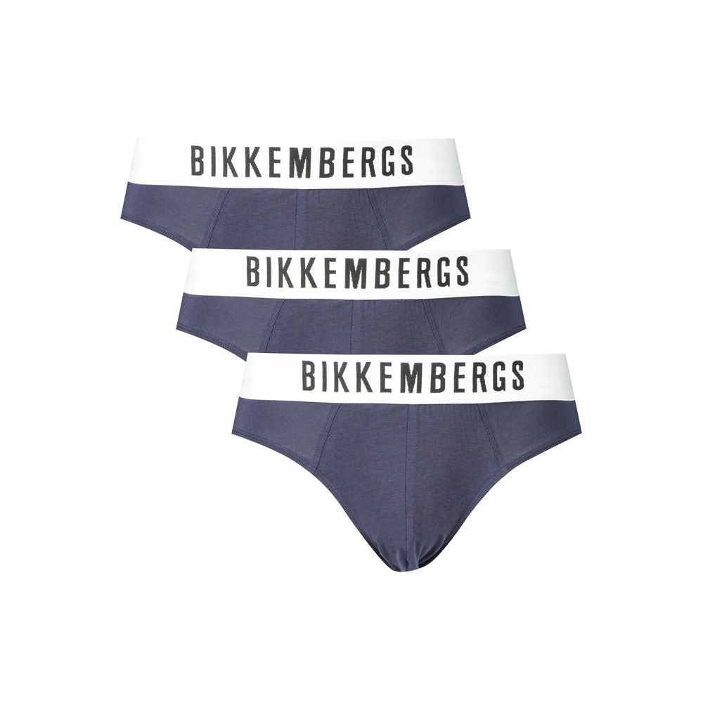 Bikkembergs Blu Polyester Men Underwear