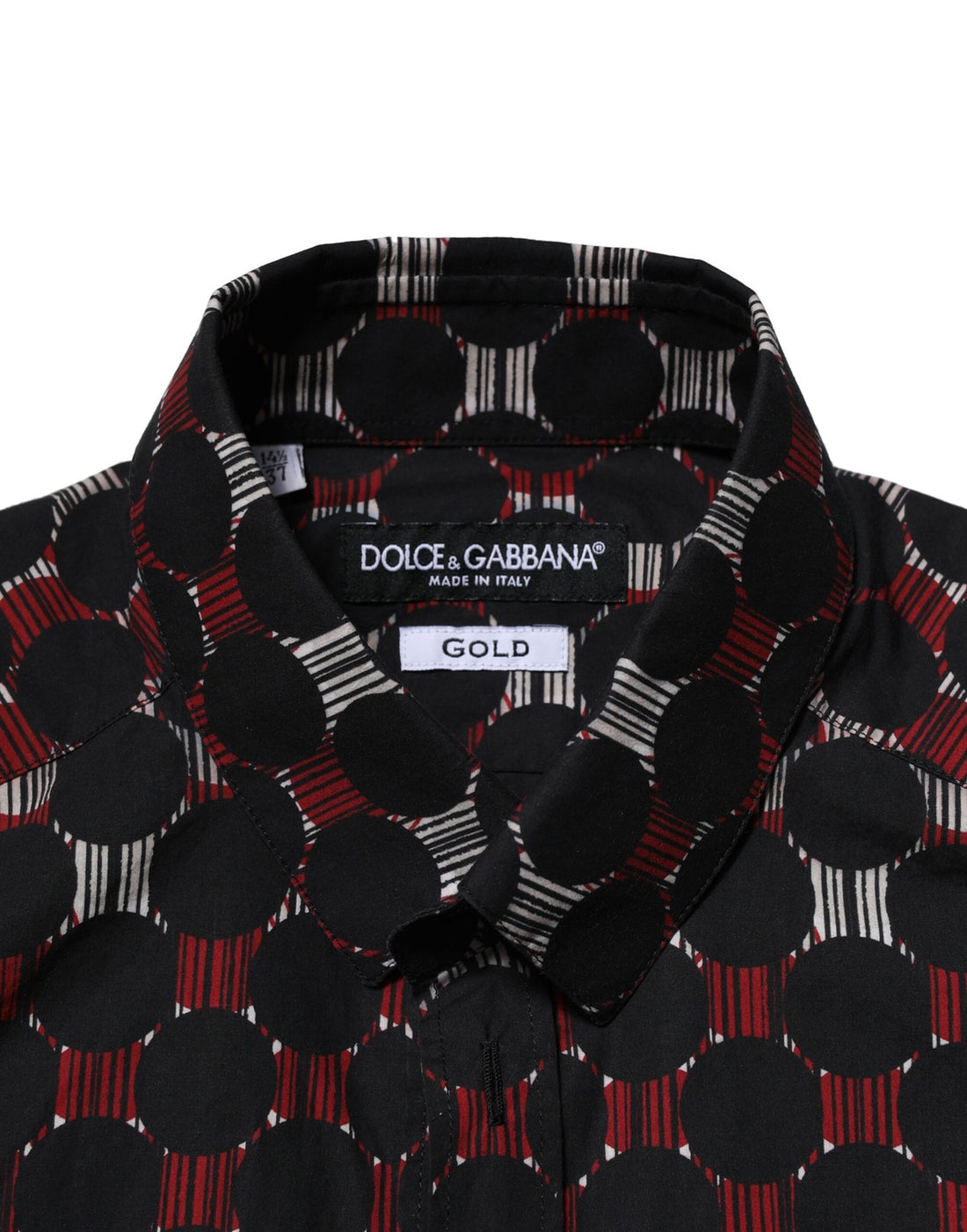 Dolce & Gabbana Multicolor Cotton GOLD Long Sleeves Shirt