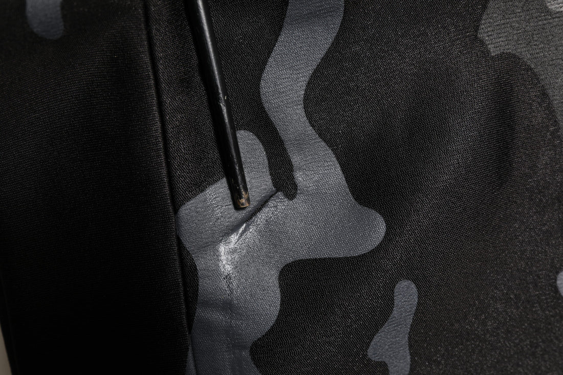 Zwart Camouflage Pullover Sweatshirt Trui