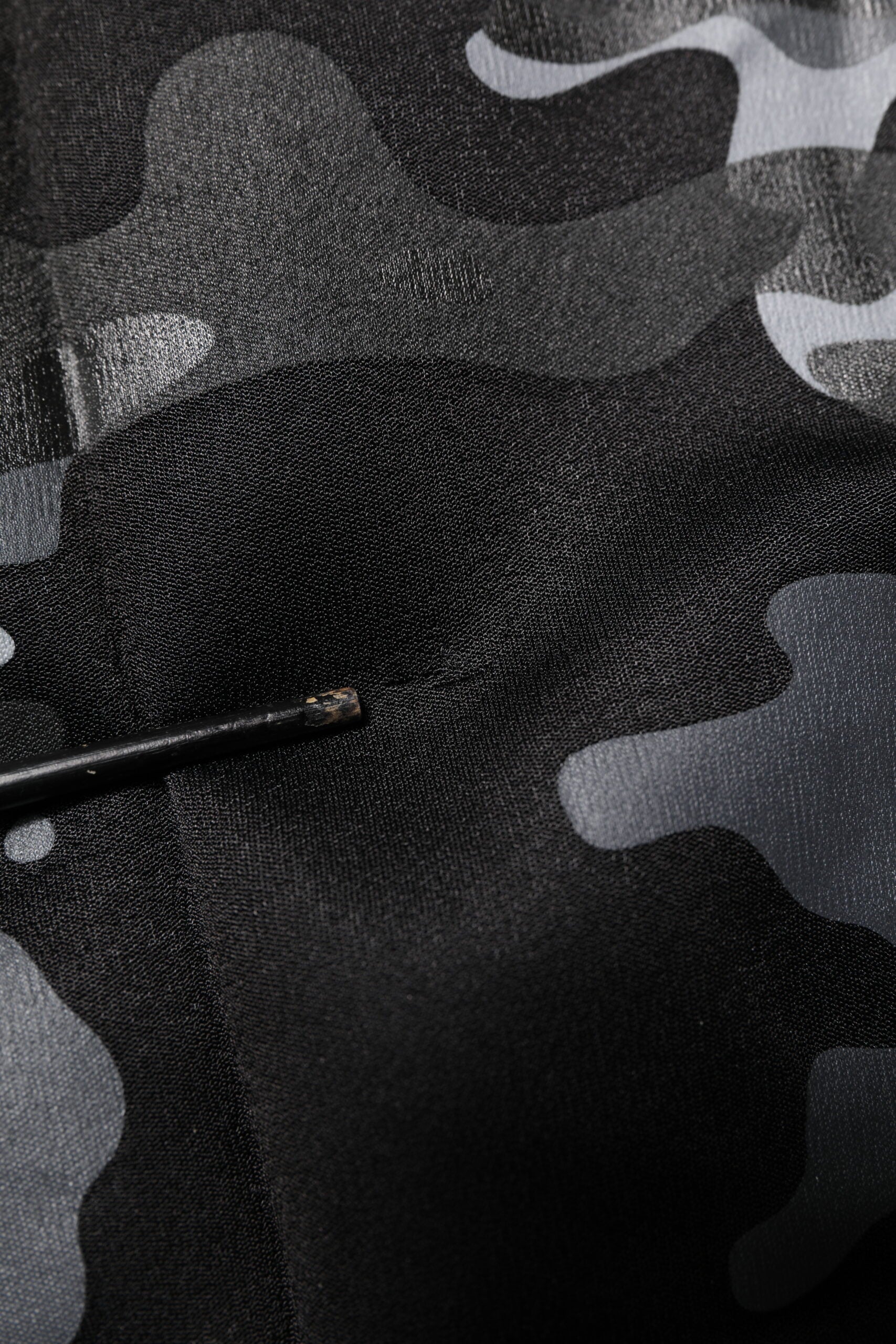 Zwart Camouflage Pullover Sweatshirt Trui