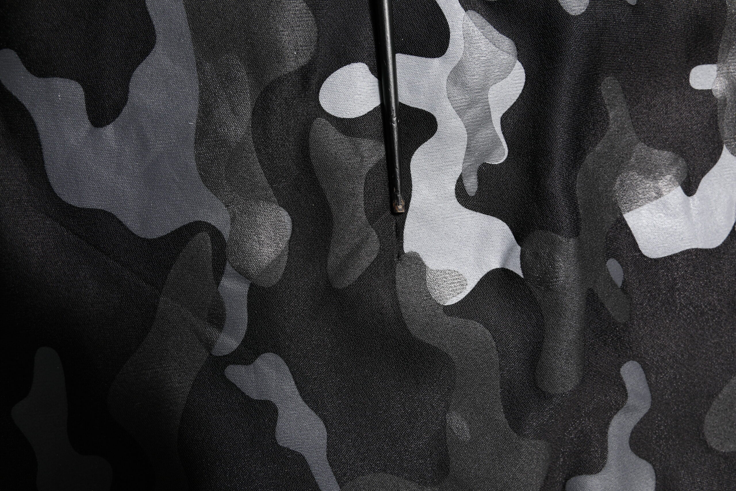 Zwart Camouflage Pullover Sweatshirt Trui