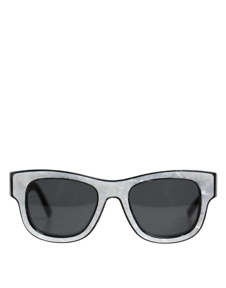 Dolce & Gabbana Pearl White Acetate Frame DG4379 Domenico Shade Sunglasses