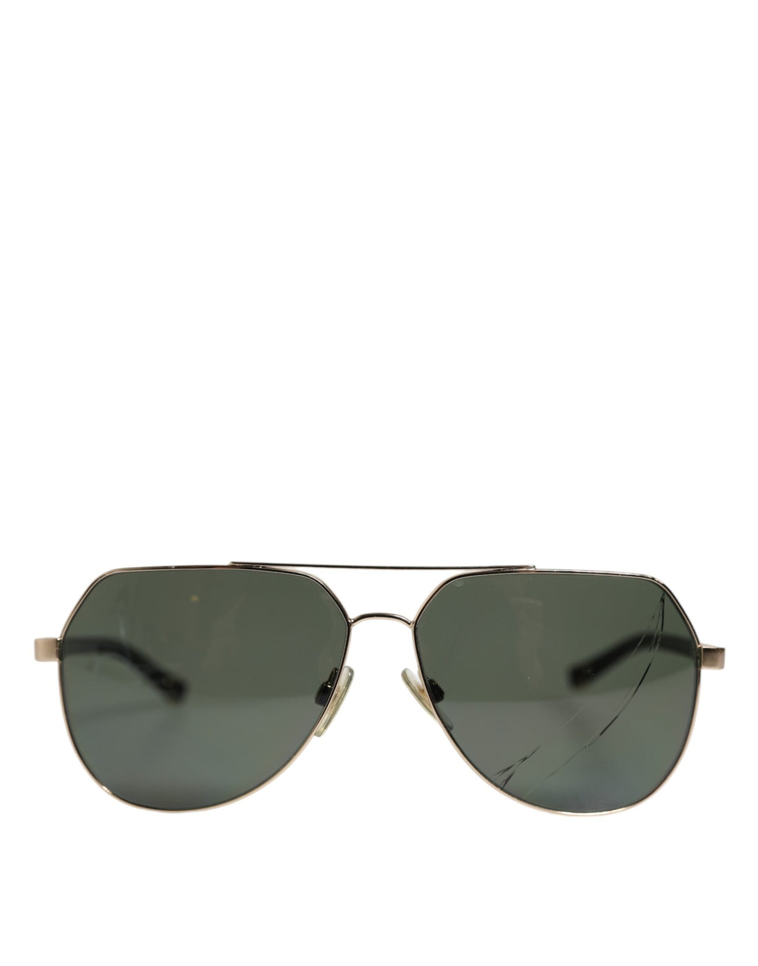 Dolce & Gabbana Black 18K Gold Plated Polarized Steel DG2133K Sunglasses